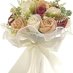 BNF®Bridal Wedding Bouquet Soap Flower Elegant for Party Anniversary Celebration Color E|Home & Garden |Home Décor|Floral Décor-picture-15