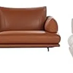 WOODZONE HANDICRAFTS 4 Seater Leatherette and Velvat Sofa Set – Stylish Furniture for Home & Lounge-picture-50