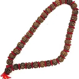 MITHILA HANDICRAFTS "Premium Five Face Rudraksha Kantha | Panch Mukhi Rudraksha Kantha | Mala| Holy & Auspicious 54+1 Nepali Beads Size-18 Mm Approx-image-84