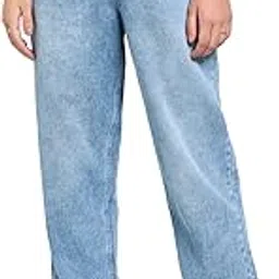s f jeans co aware SF Jeans by Pantaloons Women's Straight Jeans (SS25WWSFJEN00033O78A41_Medium Blue-picture-13