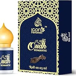 BinAwf Icon Series Oudh Romantic Attar Perfume 5.5 ML | Alcohol-Free Long-Lasting Fragrance | Unisex Perfume for Men & Women | Premium Scent for Everyday Use-picture-48