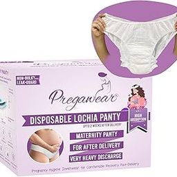 prowee Pregawear Maternity Panty| Disposable Period Panties| Postpartum Underwear| Heavy Flow & Rash Free Periods| Leak Proof Pads After Delivery| Overnight Protection|Toxic Free (Pack of 5 - XXL)-picture-0