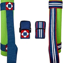 SIMPLY BEAUTIFUL ALWAYS Label Debonair Denim Combo 12 - Ribbon Lines Travel Case, Star Yoga Mat Holder & Star Magic Square Case (Combo - 5)-image-28