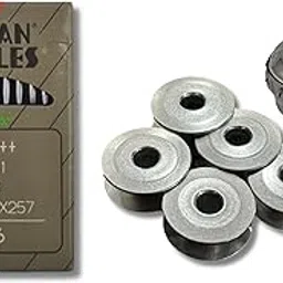ZENITH Combo of ORGAN DB 16 (10 needles) Bobbin Case Bobbin 5 for Industrial Sewing machines Compatible jack Juki Zoje Brother Power Direct drive Sewing machines .Steel Finish (ORGAN DB 16 BC BOBBIN 5)-image-38