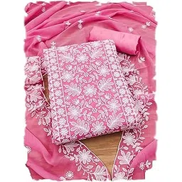 pandadi saree Women's Georgette Unstitched Salwar Suit Dress Material-picture-16