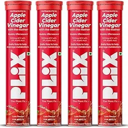 THE PLANT FIX Apple Cider Vinegar Effervescent Tablet with mother | Supports Metabolism & Appetite Control I With 500mg ACV, Vit B6 & B12 I No Maltodextrin, No Added Sugar I Pack of 4 (60 tablets)-image-65