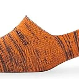 young wings Men's_Socks Orange Colour Cotton Fabric Design Free Size No-Show Length Casuals & Formals Wear Socks Pack Of 1 M1-105 N-Orange-picture-12