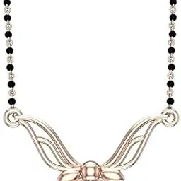 dishis 14K/18K/22K Yellow/Rose/White Gold Designer Mangalsutra for Women-picture-20