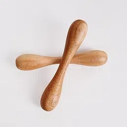 Neem Wood Teethers for Babies | Natural and Organic | Wooden Baby Teether | Helps in Teething | for Infants 3+ Months (Dumble Set)-image-89