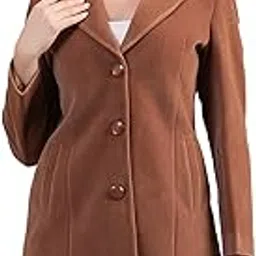 twenty me Winter Wear Casual Wear Acrylic Blend Soft & Warm Full Sleeve Solid Womens Long Coat (4354)-picture-22