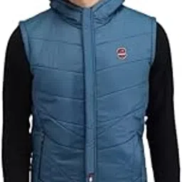 caraba Men's Sleeveless Zippered Bomber Jacket-picture-45