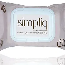 Simpliq Make up remover wet wipes | With Aloevera, Cucumber & Vitamin E | Cleansing And Hydrating Facial Wipes |Refreshing, Soothing|Paraben & Alcohol Free [ 25 Wipes ]-picture-30