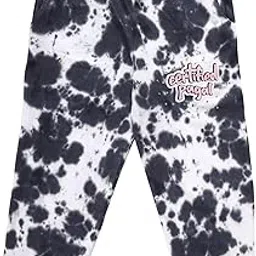 KiddoPanti Girls Cloud Effect Tie and Dye Track Pant with Rhinestone and Print-picture-46