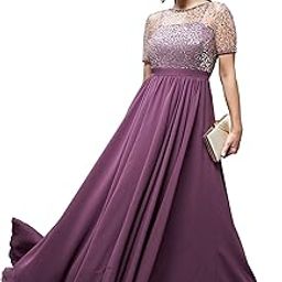 miss chase Women's Relaxed Fit Georgette & Sequins Maxi Dress-picture-6