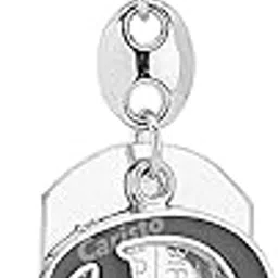 caristo English Alphabet Letter D (KC-2) Silver Metal Name Keychain for Car Bike Men Women Kids-picture-19