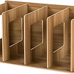 ATORSE Wooden Desktop Bookshelf Multifunctional File Organizer for Office Desk Dorm Brown|Home & Garden|Furniture|Bookcases-image-10