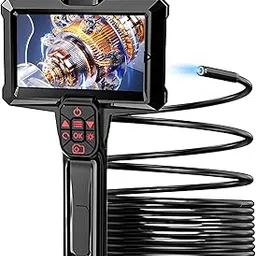 Industrial Borescope Inspection Camera with 8mm Waterproof Lens, 8 LED Lights, Semi-Rigid Cable, Handheld Endoscope with Accessories for Automotive, Plumbing, HVAC, Electrical (5M (16.4FT))-picture-18