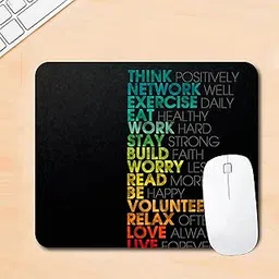 Positive Quotes Printed Mouse Pad for Office Gaming Professional Laptop/PC/Computer Rectangle Rubber Base Mousepad (24 x 20 CMS)-picture-29