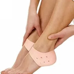 Hey Health APrime Adda Anti Heel Silicone Heel Anti Crack Vented Moisturizing Silicone Gel Heel Socks for Swelling, Pain Relief, Foot Care Ankle Support Pad For Men & Women (1 Pair Anti Heel)-image-29