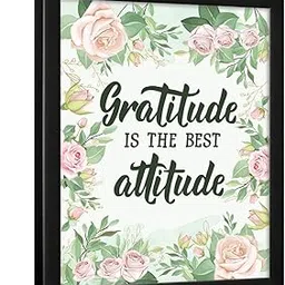 Chaka Chaundh - Attitude Quotes Wall frame - Quotes Wall Frames for Living Room - Quotes wall frames for bedroom - Gratitude Quotes Framed Posters - (14 X 11 Inches)-picture-30
