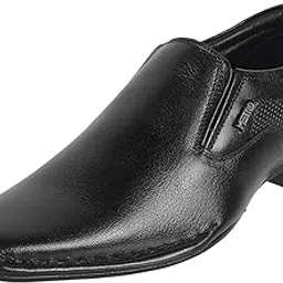 metro Men's Formal Leather Plain Moccasin Slip-Ons-picture-25