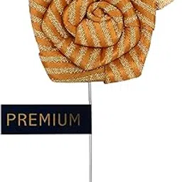 Floral Pentagon - Mustard Colored Brooch/Lapel Pin for Men-image-38