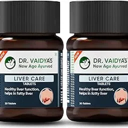 Dr. Vaidya's Liver Care Tablets | Ayurvedic Liver Detox Supplement for Fatty Liver Relief & Natural Liver Cleanse | 60 Herbal Liver Detox Tablets for Men & Women (Pack of 2)-image-91