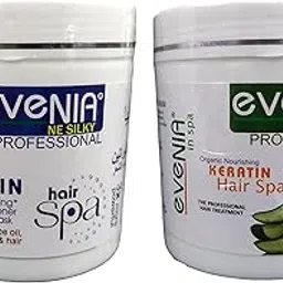 EVENIA NE SILKY 2pcs COMBO KERATIN DETOXIFYING CONDITIONER & ALOEVERA COCONUT MILK HAIR SPA/MASK FOR PROFESSIONAL BEAUTY PARLOUR SALOON OR HOME USE-picture-51