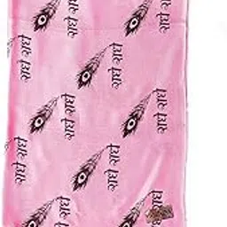 Traditional Cotton Blend Stole Shawl Scarves Beautiful Radhe Radhe Print for women Girls(light Pink)-image-48