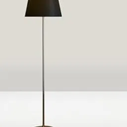 J.H Handicraft Floor Lamp Standing Modern Silver 5Ft Height Black Lampshade 12 Inches-picture-47