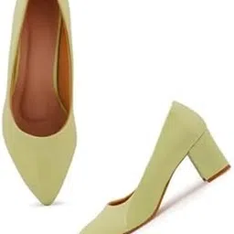 rajasthan craft Women's Block Heel Pumps in Synthetic Leather with Comfortable TPR Sole-picture-20