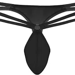myza Men's G-String Thong in Net Fabric - Low Rise, Conical Pouch, Solid Colors-picture-20