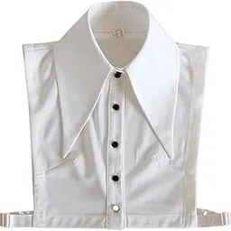 the style sutra Women White Fake Half Shirt Blouse Detachable Tops Big Lapel Dicky Collar Style1-picture-24