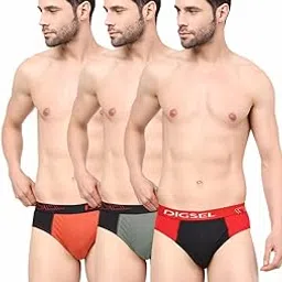 digsel mens wear Men 100% Combed Cotton Outer Elastic Self Design Briefs_ D Redz-picture-53