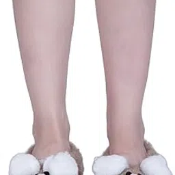 Women Anti-Slip Super Elastic Cotton Indoor Outdoor Floor Slipper Causal No Show Fur Slipper Socks In (Pack of 1)-image-60