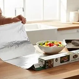 11 Micron Silver Aluminium Foil | Food-Grade Wrapping Roll for Freshness & Heat Retention | Perfect for Packing, Storing & Serving | 25M-picture-34