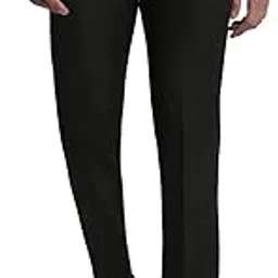 park avenue Men Regular Fit Solid Pattern Poly Viscose Blend Pleatless Formal Trouser-picture-27