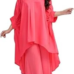 SUN-ROSE FASHIONS Boutique Collection High Low Style Free Size Kaftan With Pant tunic Cover up Caftan Top Shirt | Festive Look (5XL)-image-56