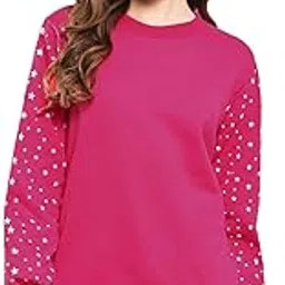 FUNDAY FASHION Women's Fleece Round Neck Sweatshirt-picture-17