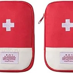 Rolozy 2 Pack Empty Compact Travel First Aid kit Bag Pouch,Mini Portable Medical Bag for Outdoor Home Office Travel Car Bus Camping Hiking Multifunction Emergency Medicine Storage Bag-picture-38