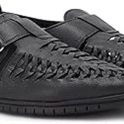 regal Imperio Mens Formal Leather Woven Sandals-picture-12