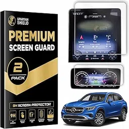 Spartan Shield SCREEN PROTECTOR COMBO For MERCEDES BENZ GLC 2024 || 11.9 Inch Infotainment Touchscreen + 12.3 Inch Instrument Cluster Guard || Car Display Accessory [Not Tempered Glass]-picture-32