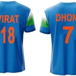 rjm India New Blue Jersey 2025 ODI Virat Kohli 18 & Hardik Pandya 33 for (Kids,Boys & Men)-picture-35