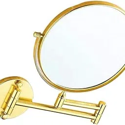 SECRET DESIRE Double Sided Wall Mount 3X Magnifying Cosmetic Shaving Swivel Mirror Golden|Makeup|Makeup Tools & Accessories|Makeup Mirrors-picture-54
