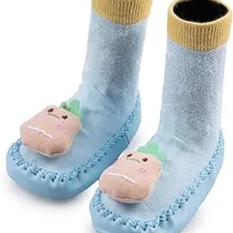 richmen Unisex Kids Booties Anti Slip Cotton Socks Shoes for Baby Boy Girls Knitted Ankle Casual Socks Cum Shoe-picture-28