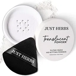 Just Herbs HD Makeup Setting Powder with Sandalwood & Rice Starch (Translucent, 15 g)-picture-31