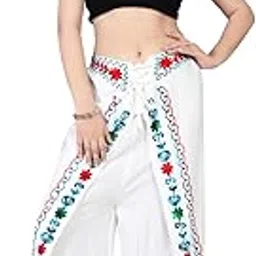 Lalaji Garments Stylish Regular Fit Relaxed Yoga Fitness Dhoti Pyjama Pants Salwar Bottom Wear, Boho Yoga Harem for Girls/Womens/Ladies Free Size-image-7