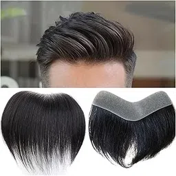 BLUSHIA Front Liner Thin Skin PU Lace 100% Human hair Men Wig/Front line/Frontal patch-picture-53