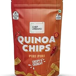 Chef Urbano Quinoa Chips Piri Piri 85g | Gluten Free | Vegan | Low GI| Crunchy Healthy Snacks | High Protein and Fiber Rich Good for Diet | Good for Kids-picture-13