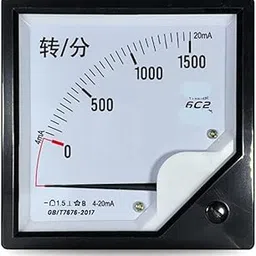 6C2 4-20mA Input Pointer Tachometer 1000 RPM/min 1500r/min2000rpm Inverter Current 1Pcs(DC 90R 4-20mA)-picture-12